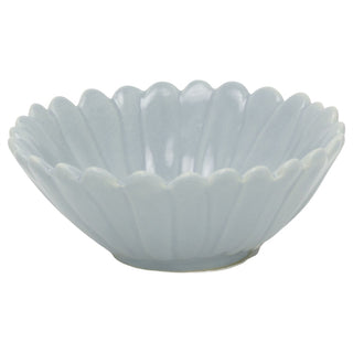 Blue Flower Trinket Dish, 12 cm Stoneware Jewellery Dish and Catchall Bowl