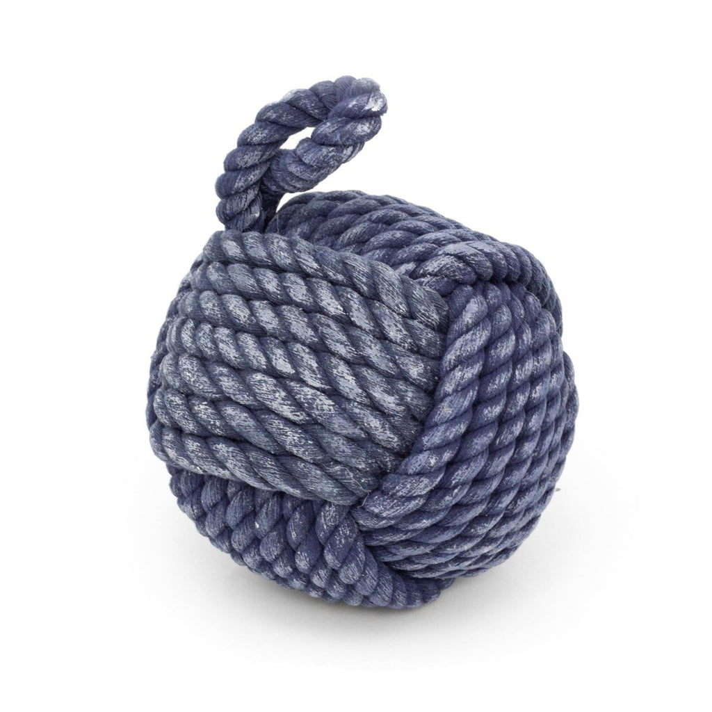 Blue Nautical Knot Rope Doorstop | Nautical Monkey's Fist Seaside Rope ...