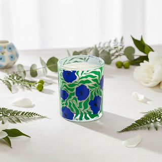 Blue Poppies Sweet Pea Scented Candle, 9cm Botanical Floral Fragrance Candle