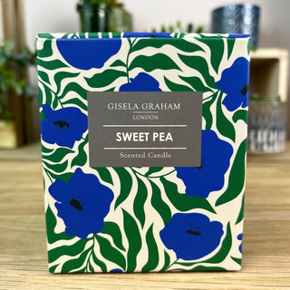 Blue Poppies Sweet Pea Scented Candle, 9cm Botanical Floral Fragrance Candle