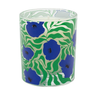Blue Poppies Sweet Pea Scented Candle, 9cm Botanical Floral Fragrance Candle