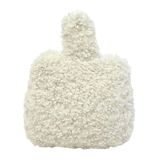 Boucle Door Stop, 1kg Fabric Doorstop with Handle, 15cm Floor Door Stopper