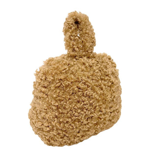 Boucle Door Stop, 1kg Fabric Doorstop with Handle, 15cm Floor Door Stopper