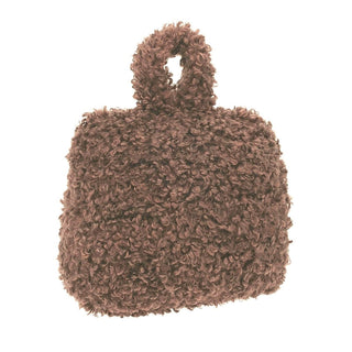 Boucle Door Stop, 1kg Fabric Doorstop with Handle, 15cm Floor Door Stopper