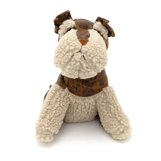 Bryn Welsh Terrier Doorstop | Novelty Faux Leather Dog Shaped Door Stop - 22cm