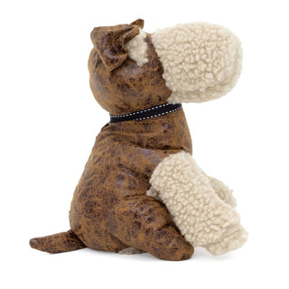 Bryn Welsh Terrier Doorstop | Novelty Faux Leather Dog Shaped Door Stop - 22cm