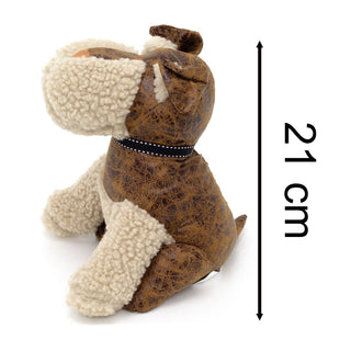 Bryn Welsh Terrier Doorstop | Novelty Faux Leather Dog Shaped Door Stop - 22cm