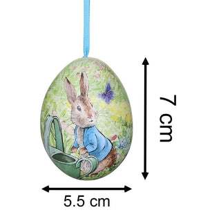 Beatrix Potter Peter Rabbit Hanging Egg-Shaped Tin | Trinket Tin - Easter Gifts