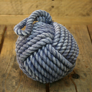 12Cm Blue Nautical Rope Doorstop ~ Small Rope Door Stop