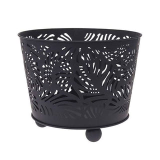 Round Black Steel Brazier Fire Pit Basket | Outdoor Log Burner Fire Basket Patio Heater | Wood Burner Basket Garden Fire Pit Campfire - Design Varies One Supplied