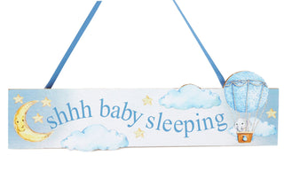 Baby Sleeping Hanging Decorative Wall Plaque Nursery Bedroom Door Sign