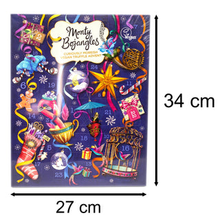 Monty Bojangles Vegan Truffle Christmas Advent Calendar | Cocoa Dusted Chocolate Truffle Advent Calendar | Vegan Chocolate Christmas Calendar 235g
