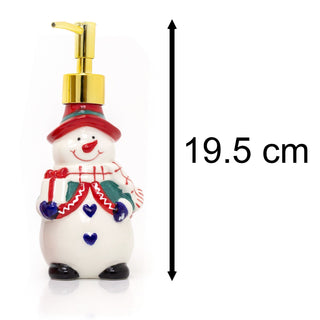 Christmas Character Soap Dispenser | Ceramic Hand Wash Bathroom Soap Dispenser