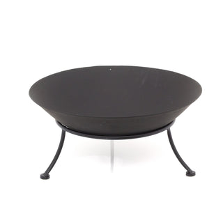 57cm Cast Iron Fire Pit Round Fire Bowl | Brazier Fire Pit Wood Charcoal Patio Heater | Outdoor Log Burner Camping Fire Pit