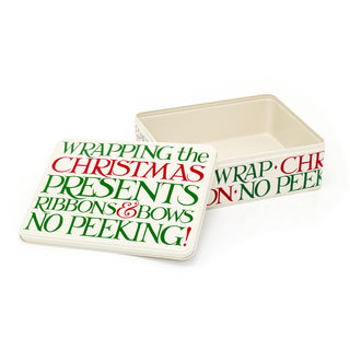 Emma Bridgewater - Christmas Toast Rectangular Tin | Decorative Storage Tin