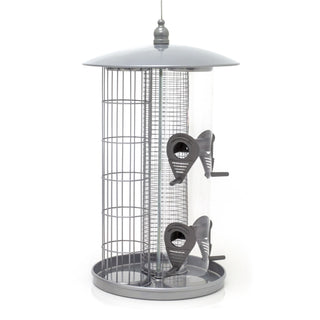 3 In 1 Bird Feeding Station Hanging Bird Feeder | Bird Seed Feeder Suet Fat Ball Feeder Nut Feeder | Bird Feeders Hanging Bird Feeders For Wild Birds
