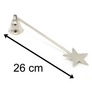 Silver Metal Candle Snuffer 23cm | Candle Extinguisher Candle Tool | Candle Accessories