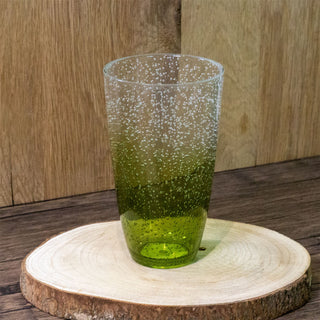 Large Green Bubbles Plastic Tumbler | Reusable Outdoor Picnic Drinking Glass