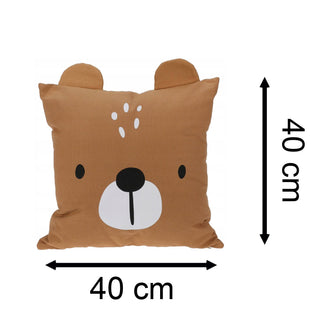 Children's Animal Cuddle Cushion | Novelty Bed Pillow Scatter Cushion For Kids - Bear