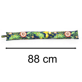 88cm Sussex Floral Fabric Door Draught Excluder | Winter Draft Excluder Door Cushion | Flower Draught Excluder For Doors Door Draught Cushion