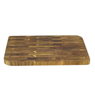 Large Teak Chopping Board | End Grain Wooden Kitchen Cutting Board - 40x28cm