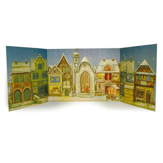 The little Town from 1946 | Freestanding Traditional Christmas Advent Calendar