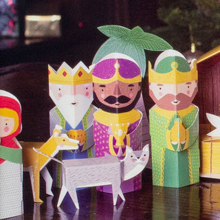 3D Nativity Scene Christmas Advent Calendar 24 Piece Build It Yourself Nativity