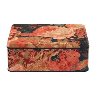 Sanderson - Very Rose & Peony Deep Rectangular Tin Botanical Floral Storage Tin