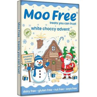 Moo Free Children's Dairy-Free White Chocolate Advent Calendar | Vegan & Gluten-Free 70g
