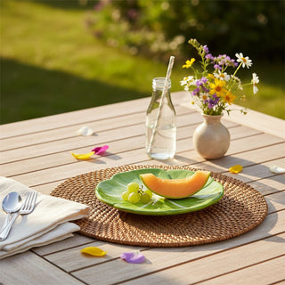 Cabbage Leaf Side Plate, 16.5cm Ceramic Green Cabbage Shaped Snack Plate