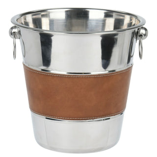 Stylish Silver Stainless Steel Champagne Bucket With Handles Bottle Wine Cooler | Prosecco Chiller Wine Champagne Ice Bucket | Champagne Bottle Holders
