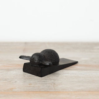 Cast Iron Bee Door Wedge | Rustic Metal Iron Honey Bee Door Stop Wedge - 13x9cm