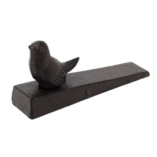 Cast Iron Bird Door Wedge, 15cm Decorative Rustic Animal Door Stopper Wedge