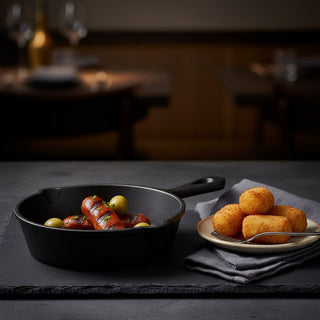 Cast Iron Tapas Pan, 12cm Mini Frying Pan Skillet, Small Oven Cast Iron Dish