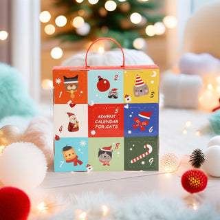 Cat Toy Advent Calendar | 9 - Piece Festive Countdown Christmas Cat Toys