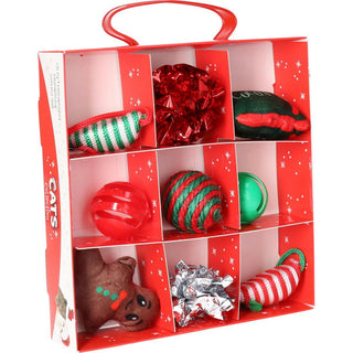 Cat Toy Advent Calendar | 9 - Piece Festive Countdown Christmas Cat Toys