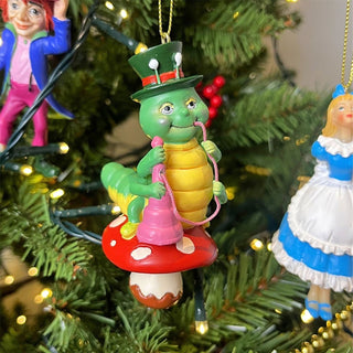 Caterpillar Christmas Tree Decoration, Alice in Wonderland Ornament 9.5cm