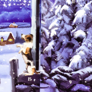 3D Christmas Advent Calendar Waiting For Santa | Dogs Picture Advent Calendar