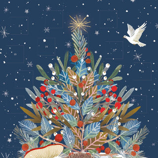 Christmas Advent Calendar Beneath The Tree | Traditional Door Advent Calendar