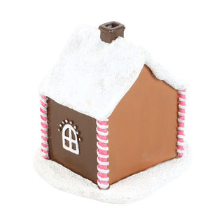 Pink Gingerbread House Incense Burner | Christmas Ornament with Cinnamon Cones