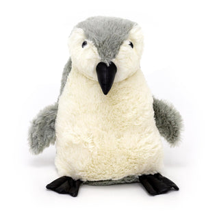 Take Me Home Plush Penguin Doorstop ~ Decorative Door Stop Grey