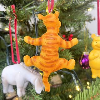 Tigger Christmas Tree Decoration with Holly, Gisela Graham 9.5cm