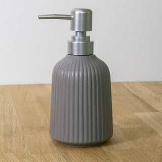Ceramic Grey Bathroom Soap Dispenser Kitchen Soap Dispenser Hand Wash Dispenser