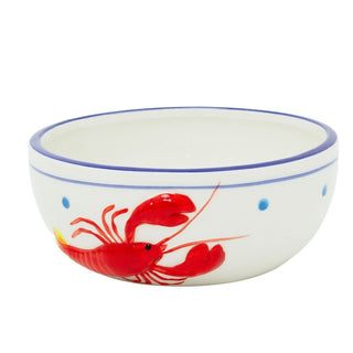 Ceramic Lobster Bowl, 510ml Nautical Embossed Lobster Dinnerware Bowl - 15cm