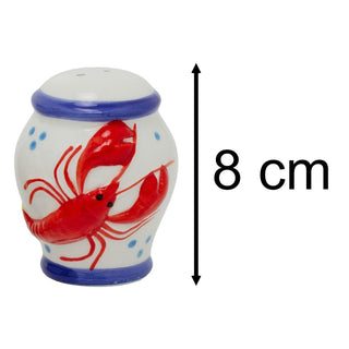Ceramic Lobster Salt and Pepper Shakers Nautical Red Lobster Salt & Pepper Pots