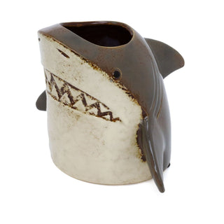 Ceramic Shark Planter | Coastal Plant Pot for Succulents & Small Plants - 15cm