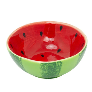 Ceramic Watermelon Bowl, 300ml Fruit Shaped Snack Serving Dish Summer Tableware