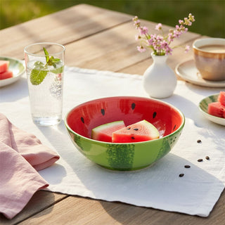 Ceramic Watermelon Bowl, 300ml Fruit Shaped Snack Serving Dish Summer Tableware