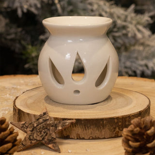 Ceramic Wax Burner & Scented Melt | Tealight Holder & Essential Oil Burner - 8cm