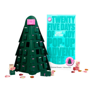 3D Pop-up Christmas Tree Advent Calendar | Vegan Gourmet Sweets Christmas Advent Calendar | Christmas Sweets Advent Calendar - 298g